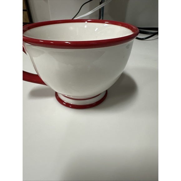 2007 Starbucks JOY and Stocking Holiday Footed Mug 10 oz. - Picture 3 of 4